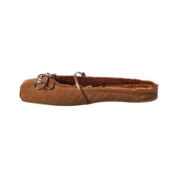 Gucci Horsebit Gg Suede Mule, Brown - Picture 2 of 5